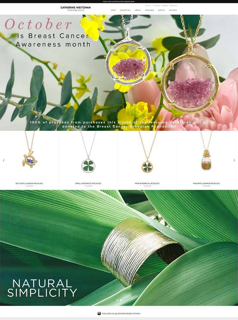 Catherine Weitzman Jewelry 美国手工珠宝饰品购物网站