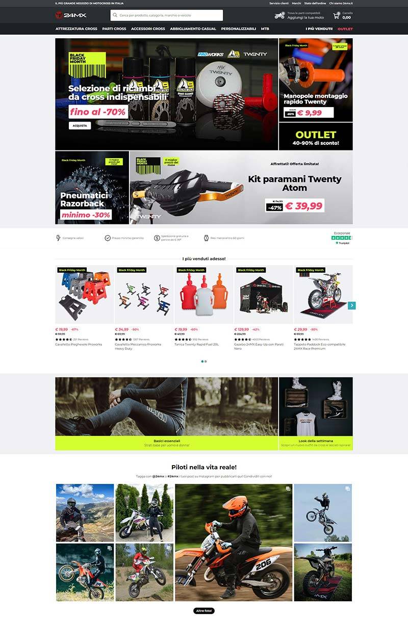 24MX 意大利越野摩托车装备购物网站