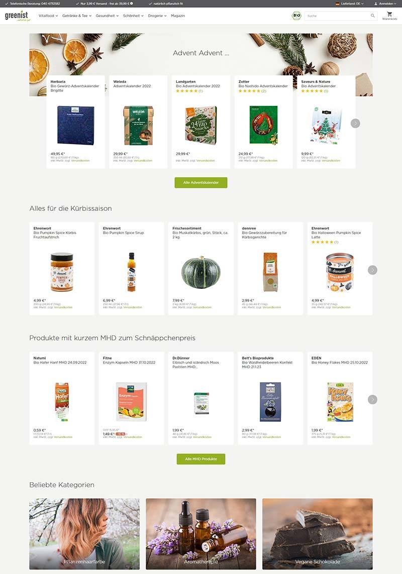 Greenist.de 德国天然植物保健品购物网站