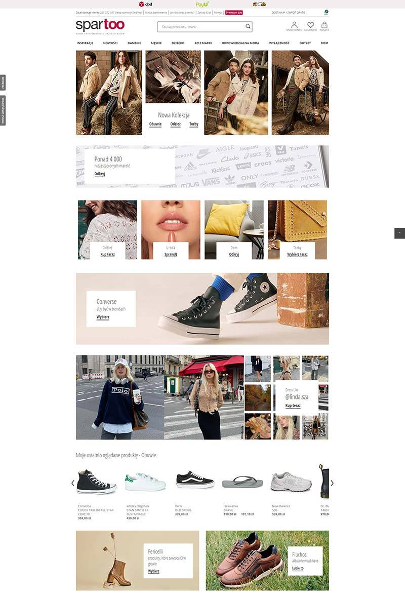 Spartoo PL 波兰时尚鞋履购物网站