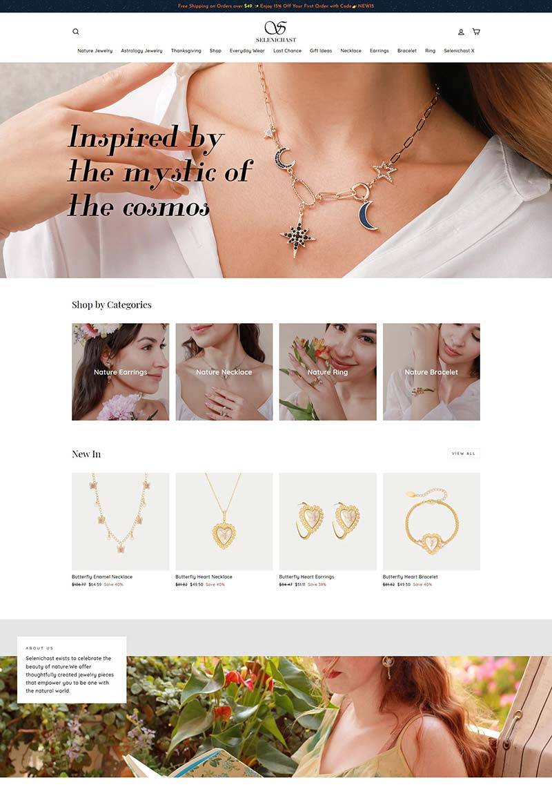 Selenichast 美国高端珠宝饰品购物网站