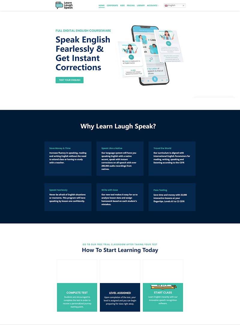 Learn Laugh Speak 英国专业英语学习课程订阅网站