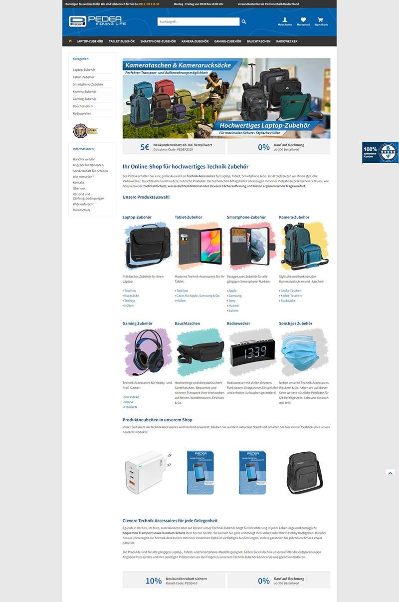 PEDEA DE 德国智能设备配件购物网站
