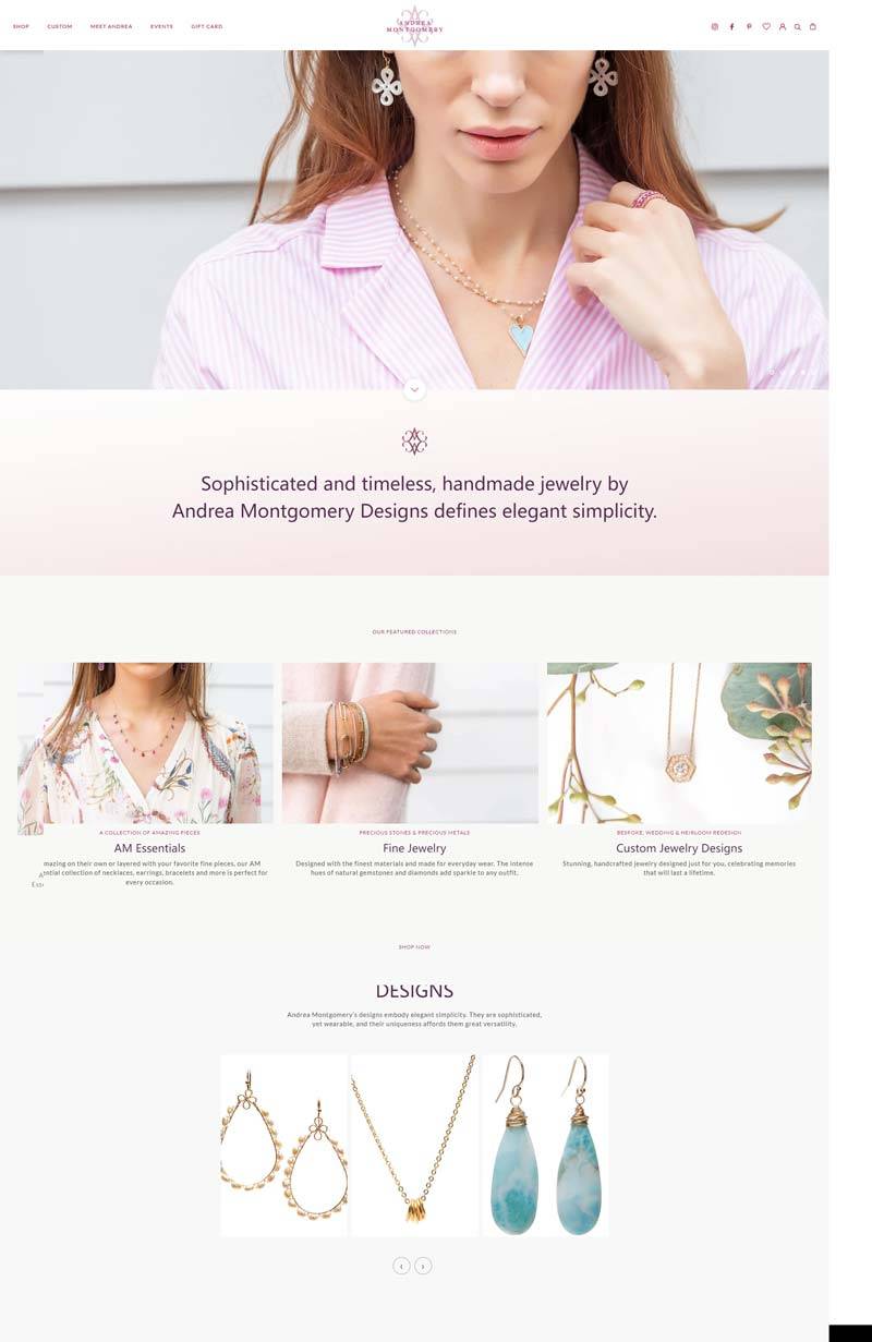 Andrea Montgomery Designs 美国生活珠宝饰品购物网站