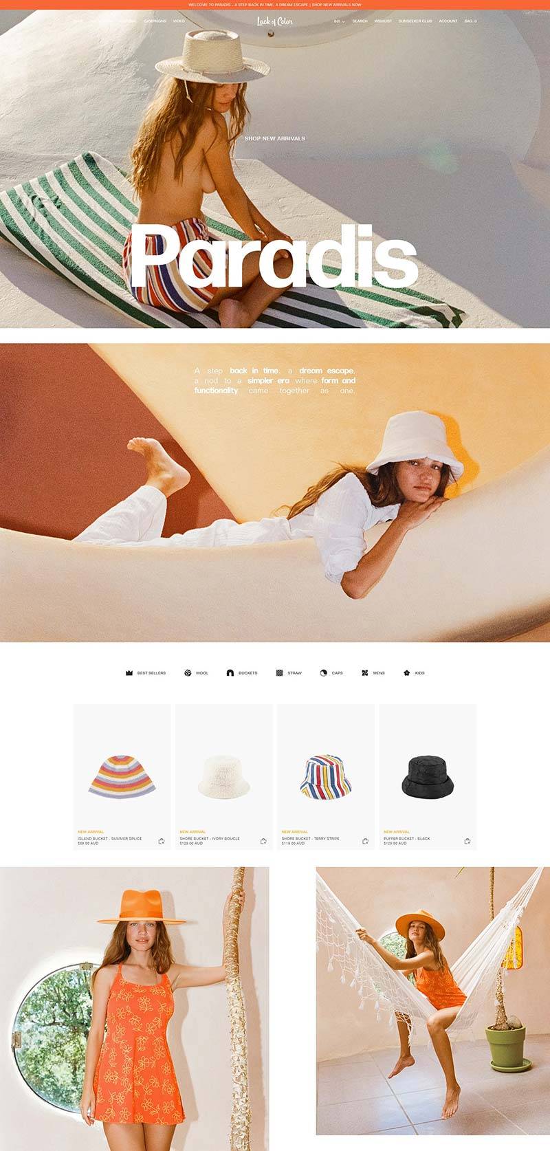 Lack of Color 澳大利亚时尚帽子品牌购物网站