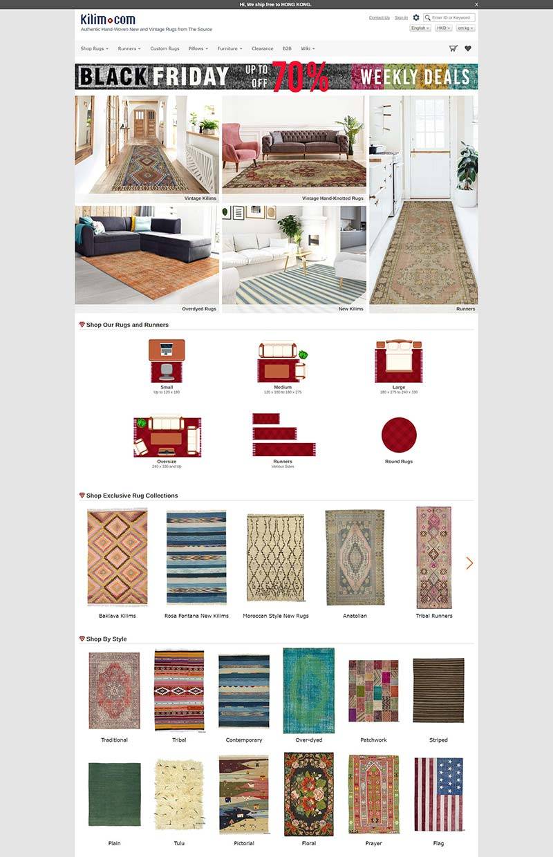 Kilim Studio 土耳其居家地毯购物网站
