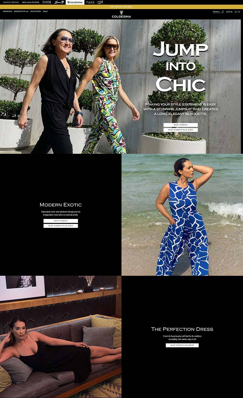 Coldesina Designs 美国设计师女装购物网站
