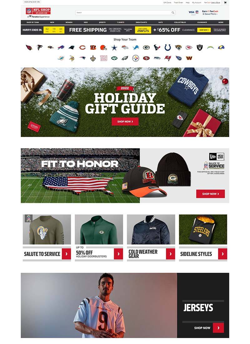 NFL Shop 美国橄榄球联盟官方商店