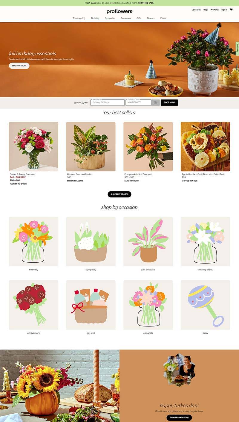 Proflowers 美国鲜花花卉在线订购网站
