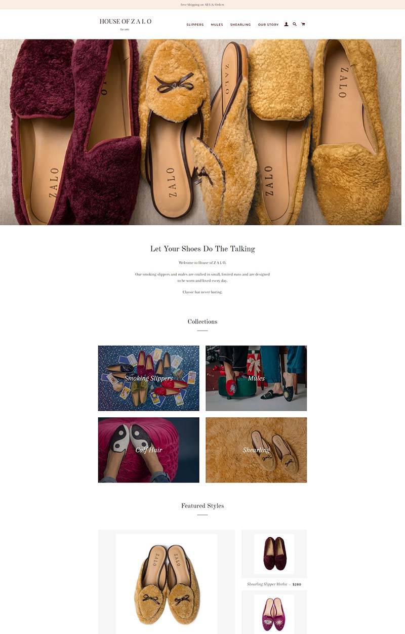 House of Zalo 美国时尚女鞋品牌购物网站