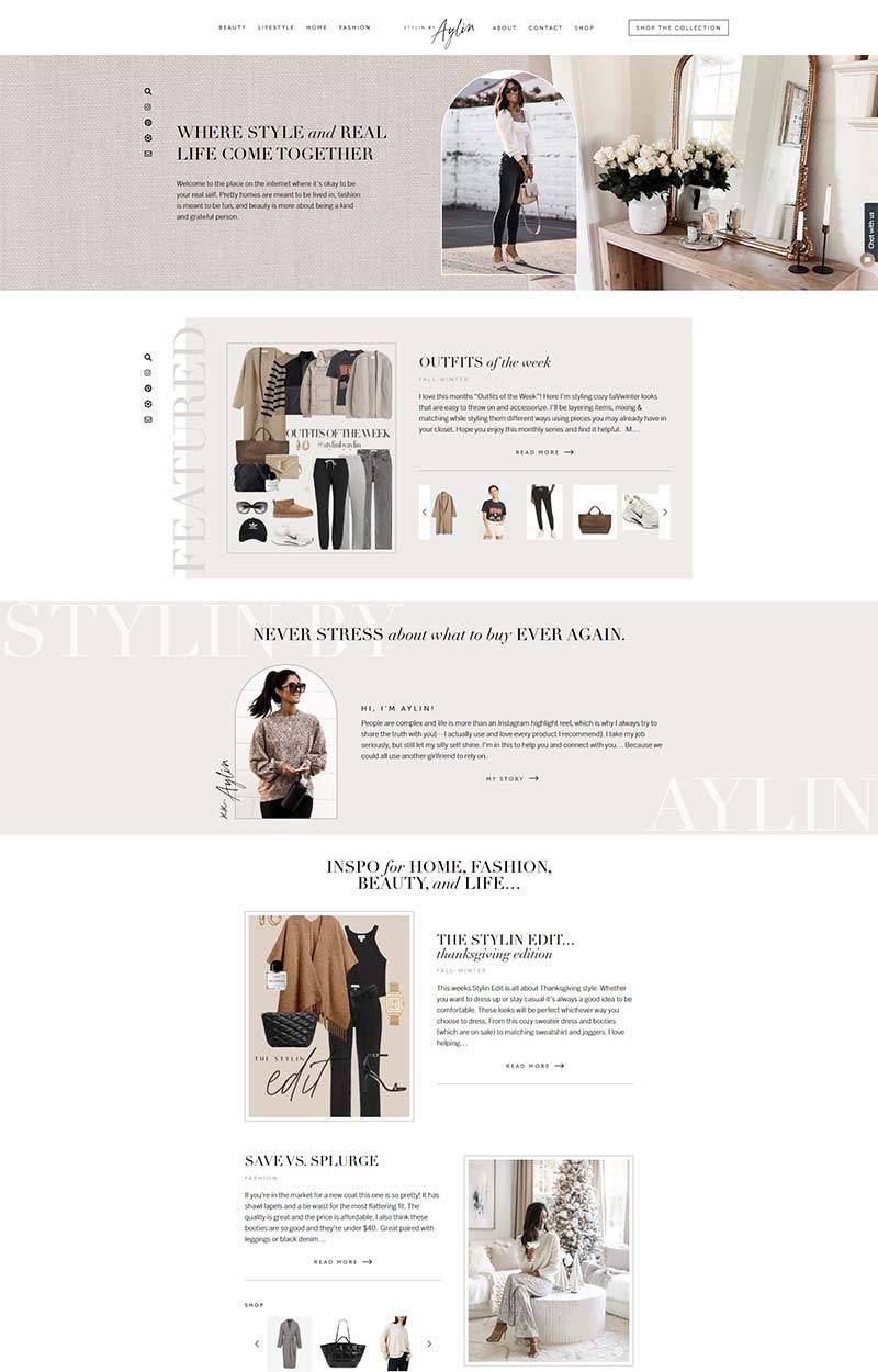 Stylin by Aylin 美国网红时尚品牌购物网站