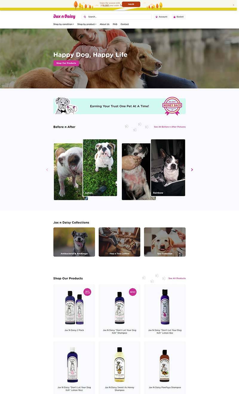 Jax n Daisy 美国宠物保健精油购物网站