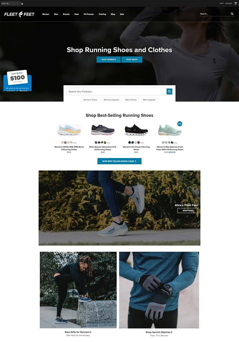 Fleet Feet 美国专业跑步鞋品牌购物网站