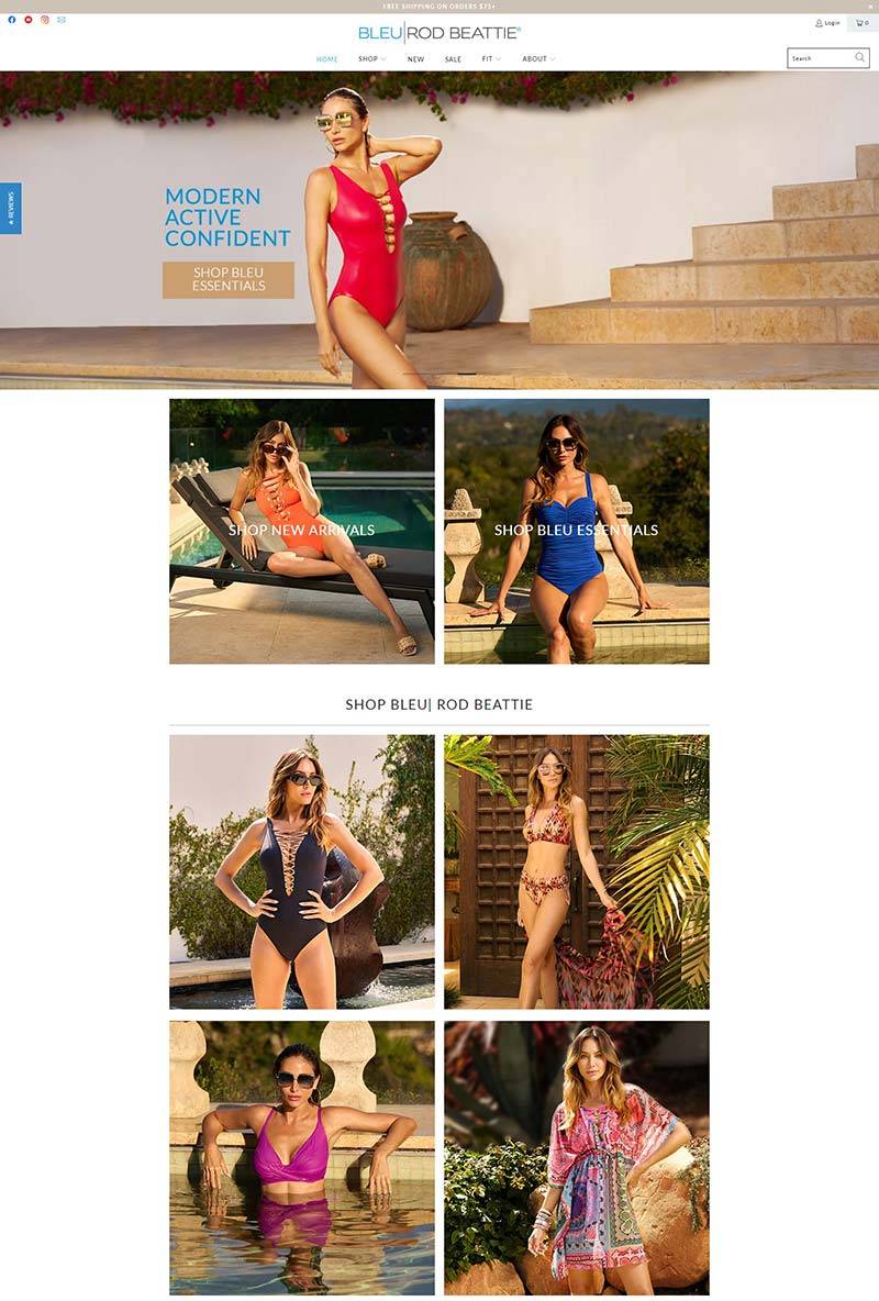 Bleu Rod Beattie 美国奢华泳装品牌购物网站