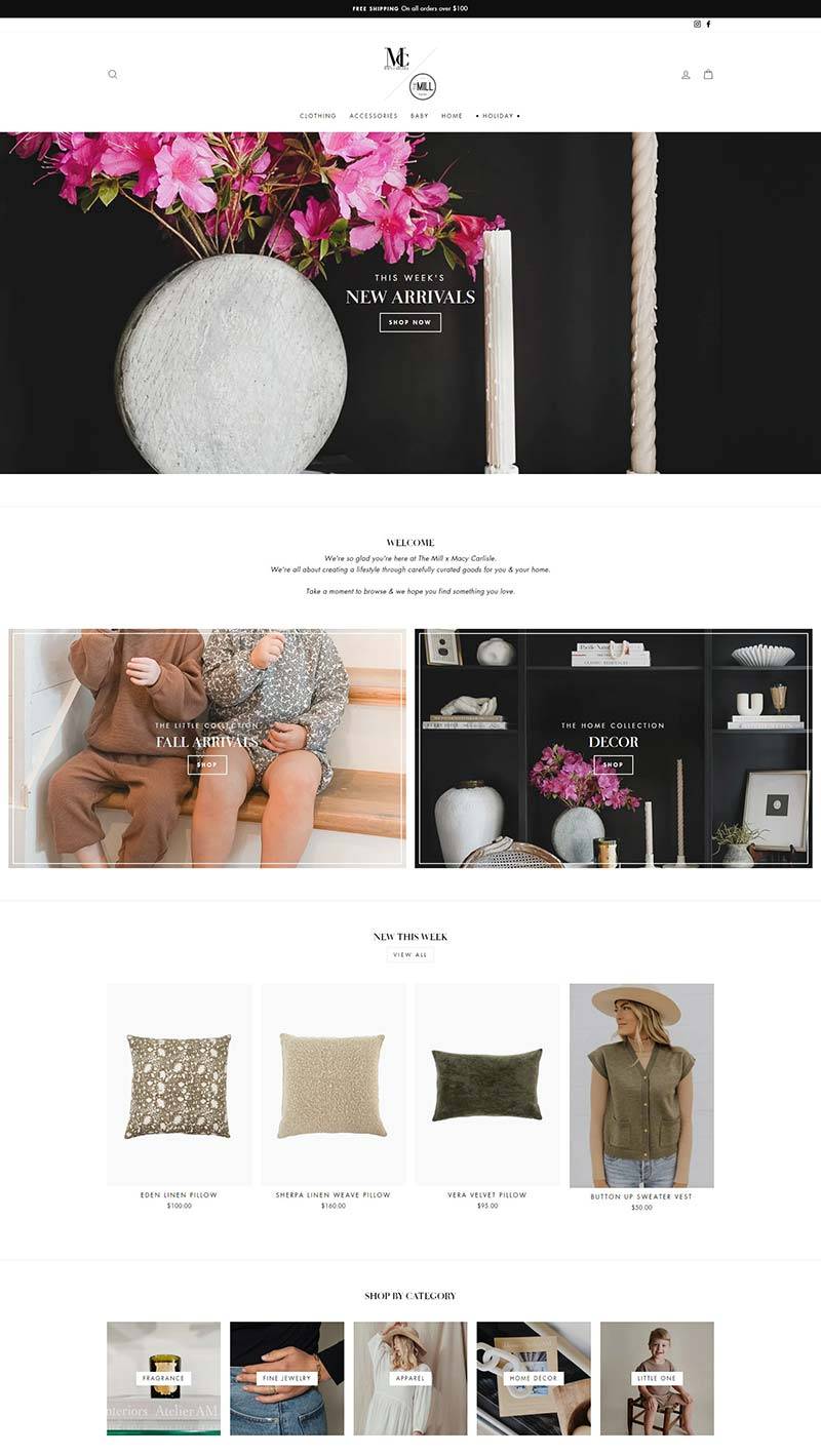 Macy Carlisle 美国时尚生活品牌购物网站