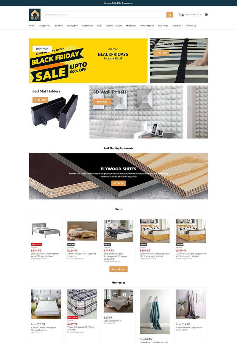 Bed slat Replacement 英国木板床供应网站