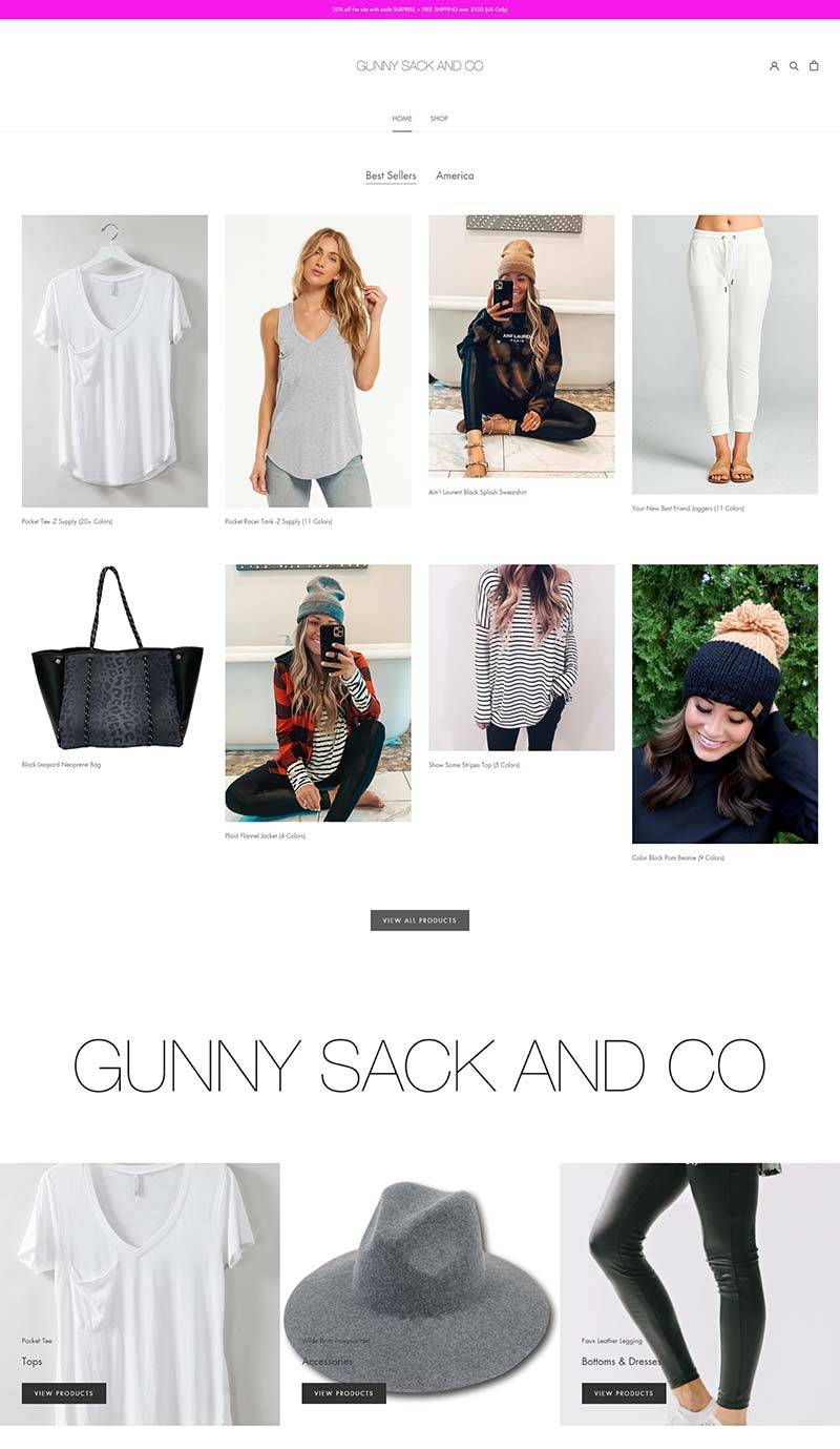 Gunny Sack and Co 美国在线时尚女装购物网站