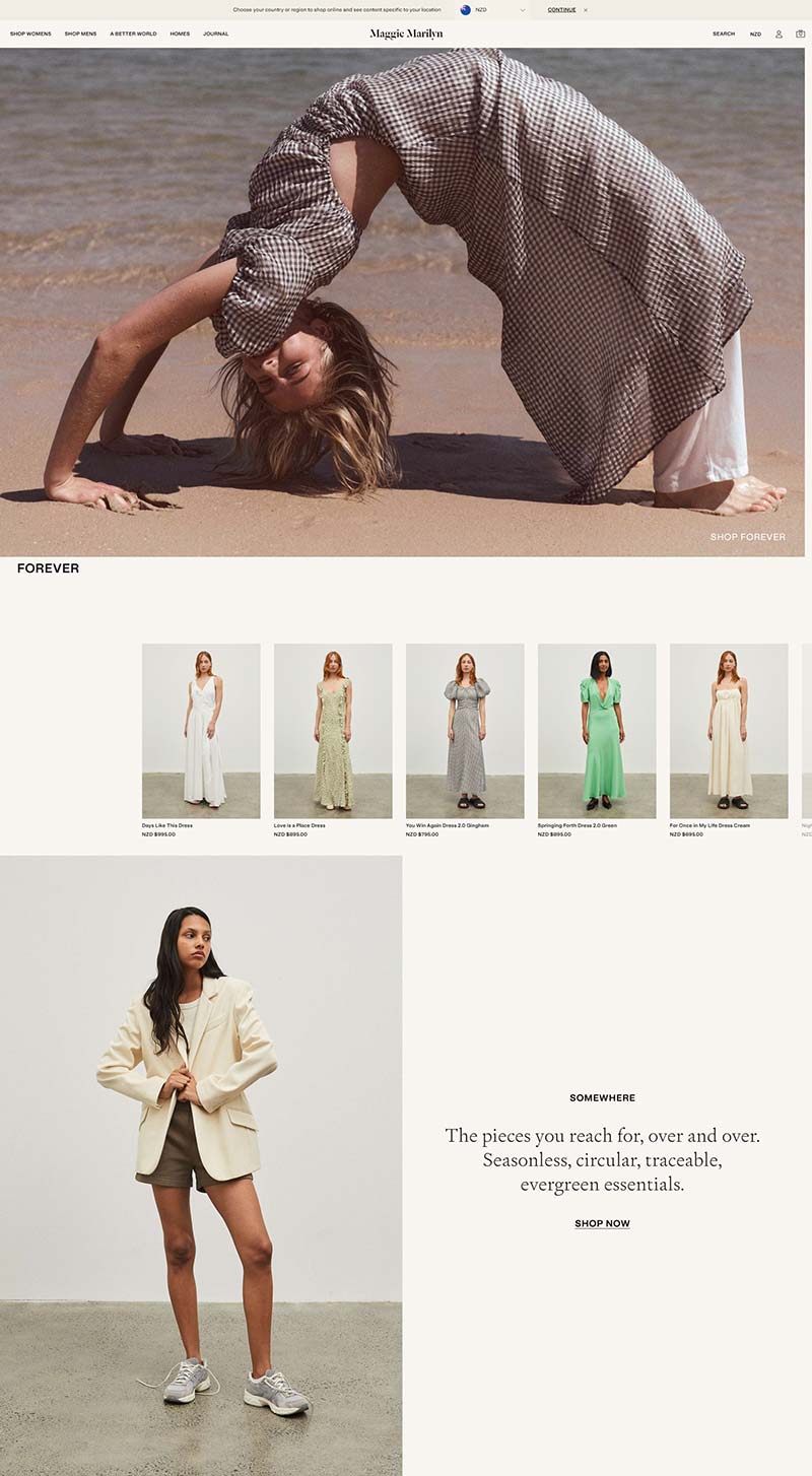 Maggie Marilyn 新西兰时尚女装品牌购物网站