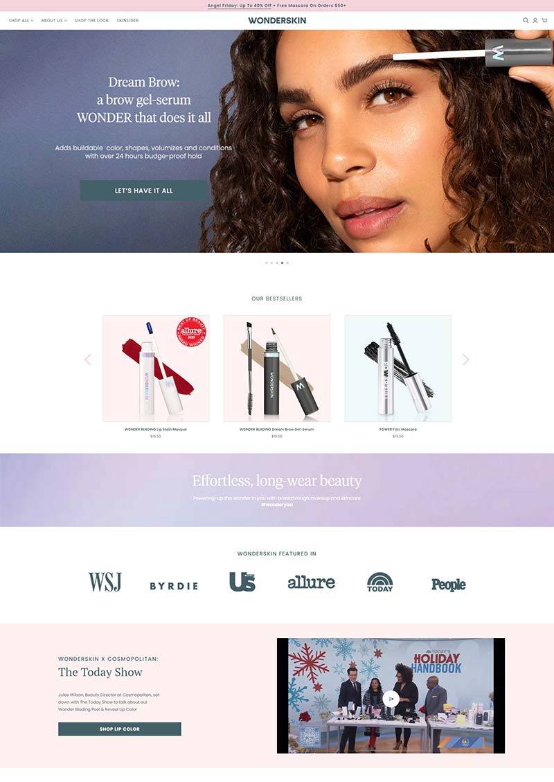 WonderSkin 美国时尚美妆品牌购物网站