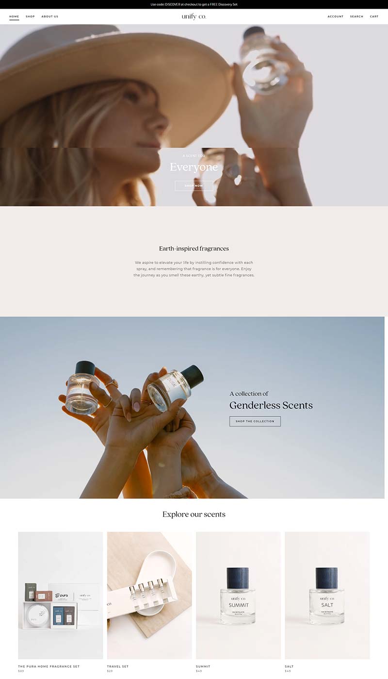 Unify Co 美国精致香水品牌购物网站