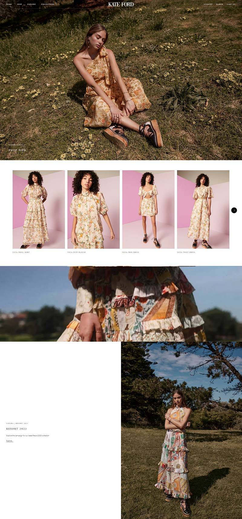 Kate Ford 澳大利亚设计师女装购物网站