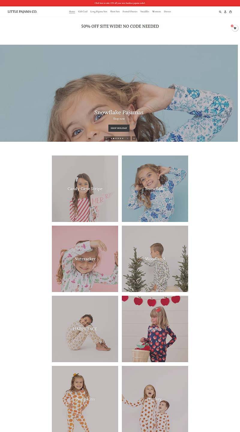 Little Pajama Co 美国儿童睡衣购物网站