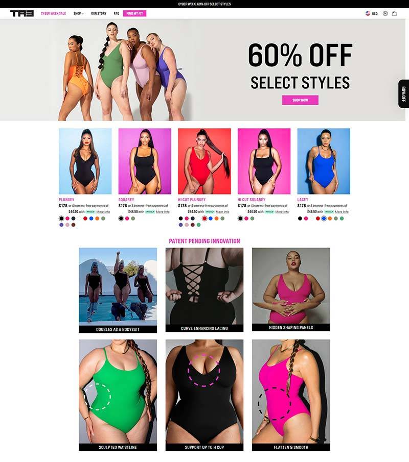 TA3 Swim 美国女性泳衣品牌购物网站