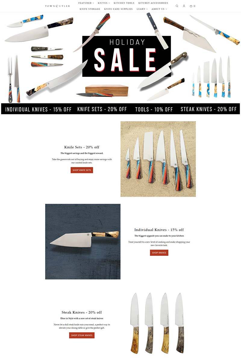 Town Cutler 美国居家烹饪刀具购物网站