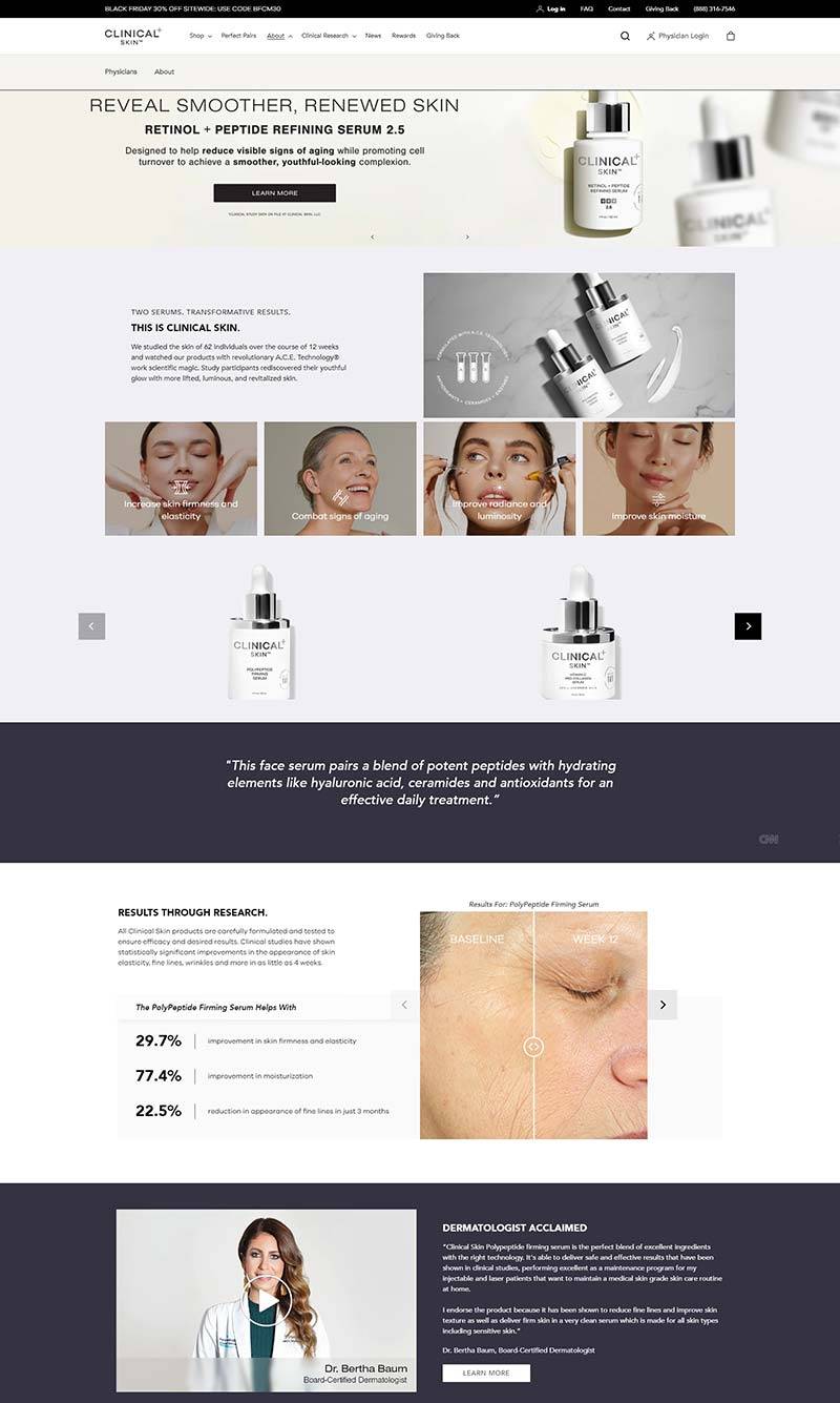 Clinical Skin 美国抗衰老护肤品购物网站