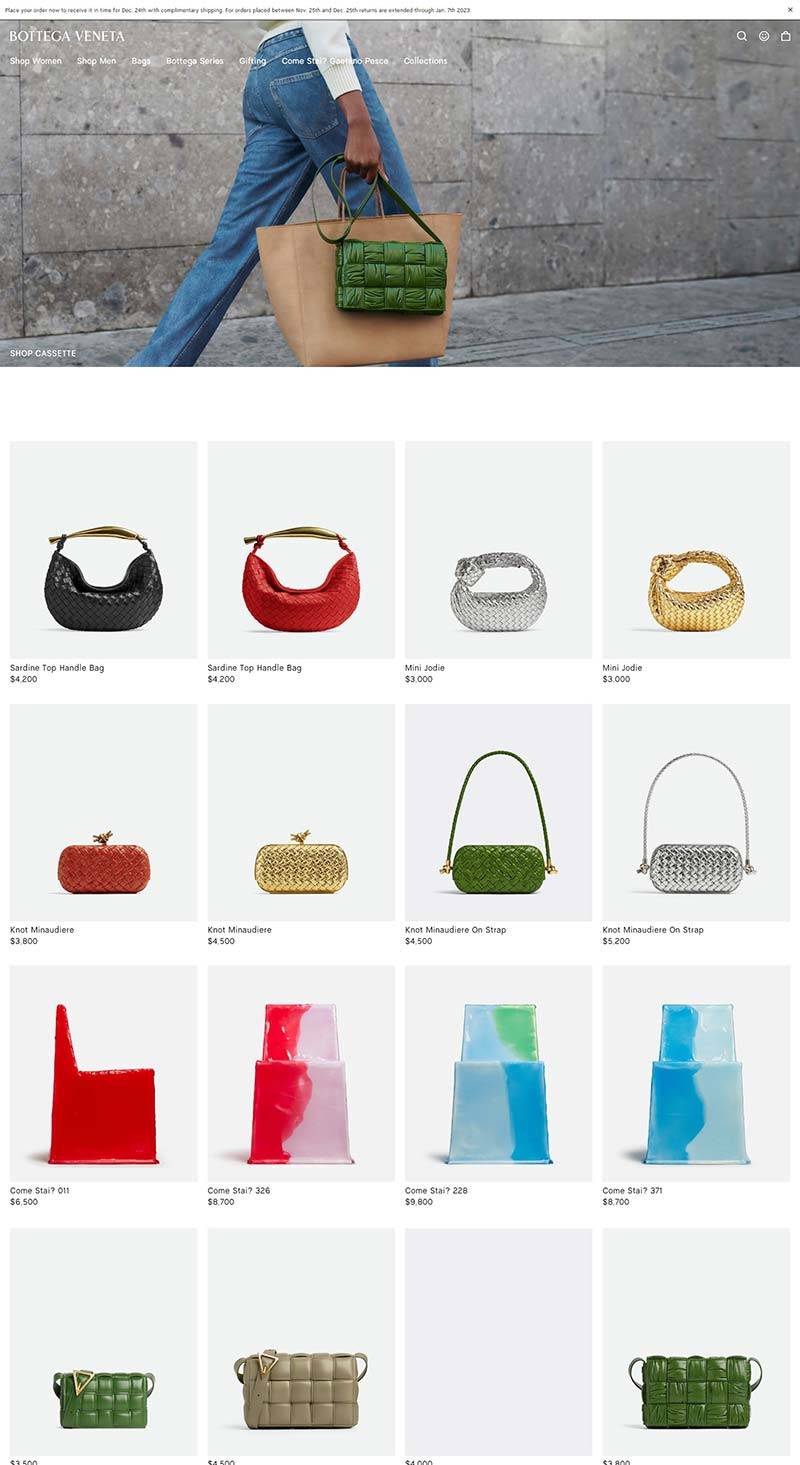 Bottega Veneta 葆蝶家-意大利高级时装品牌购物网站