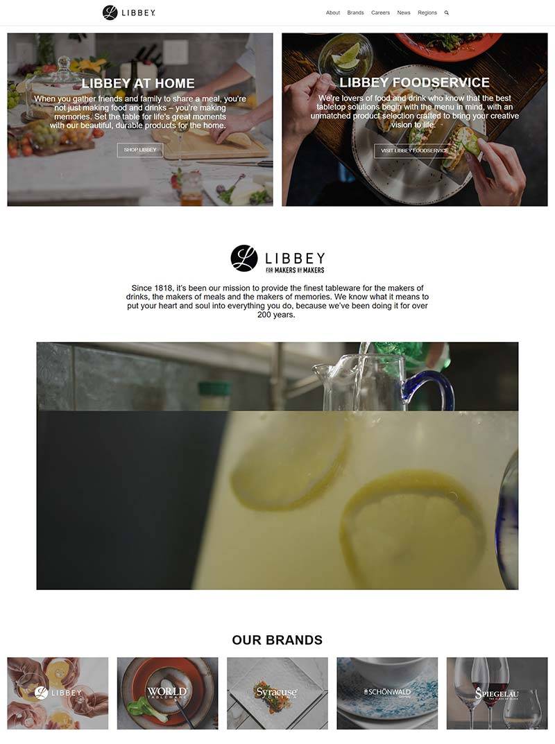 Libbey Glass 美国奢华餐具品牌购物网站