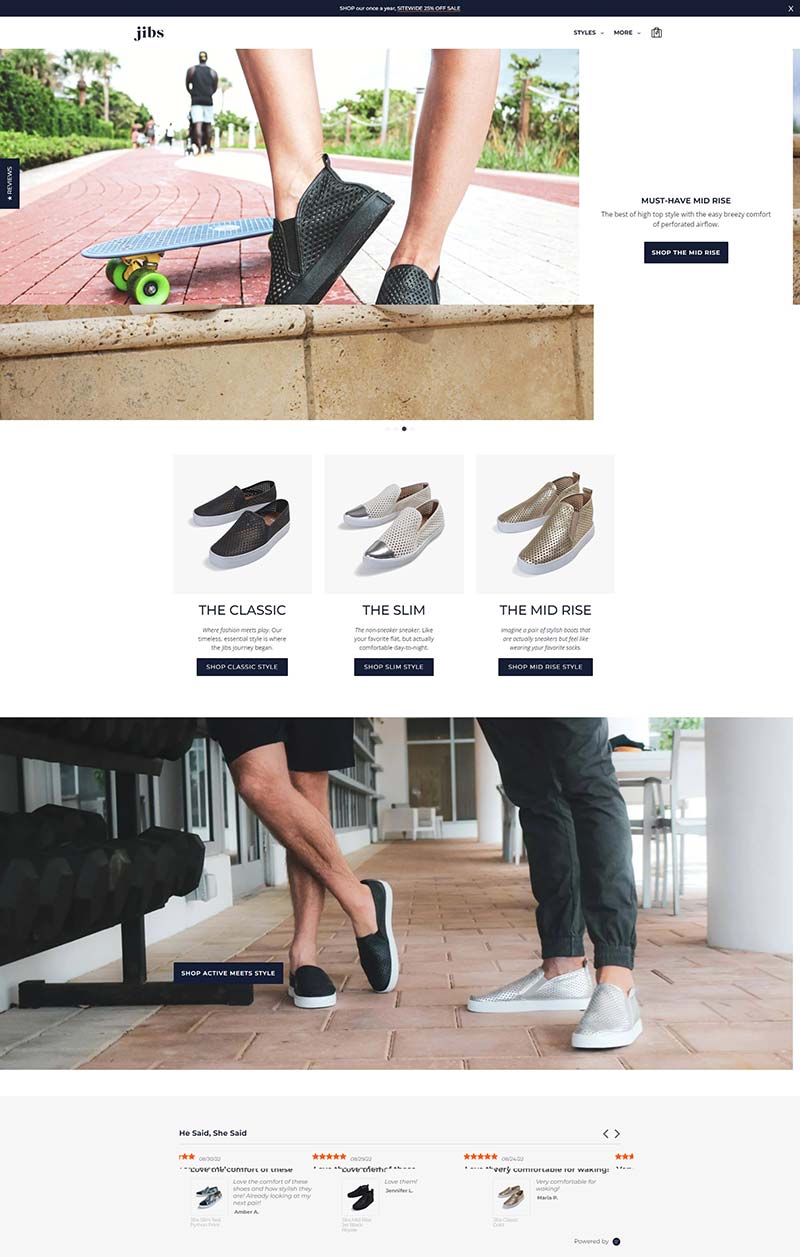 Jibs 美国时尚女鞋品牌购物网站