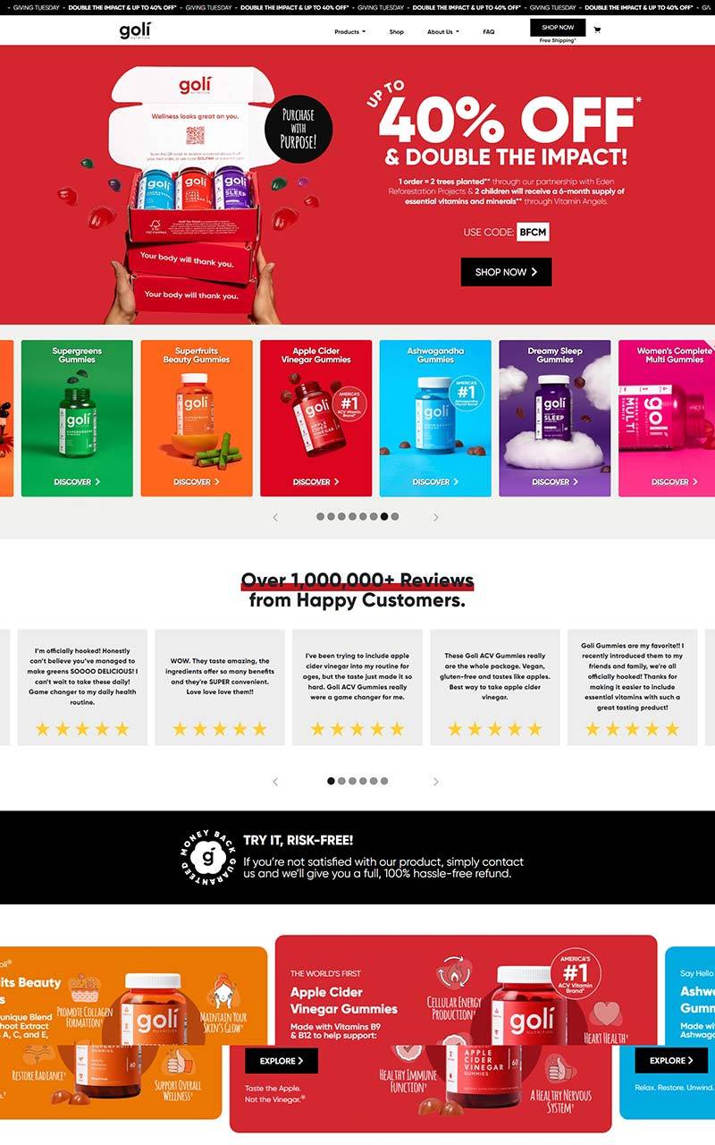 Goli Nutrition 美国营养补充剂品牌购物网站