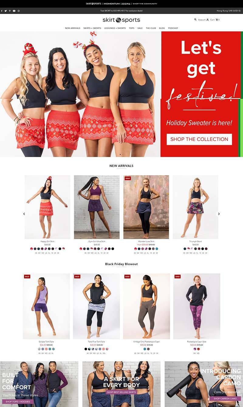 Skirt Sports 美国女式运动裙装购物网站