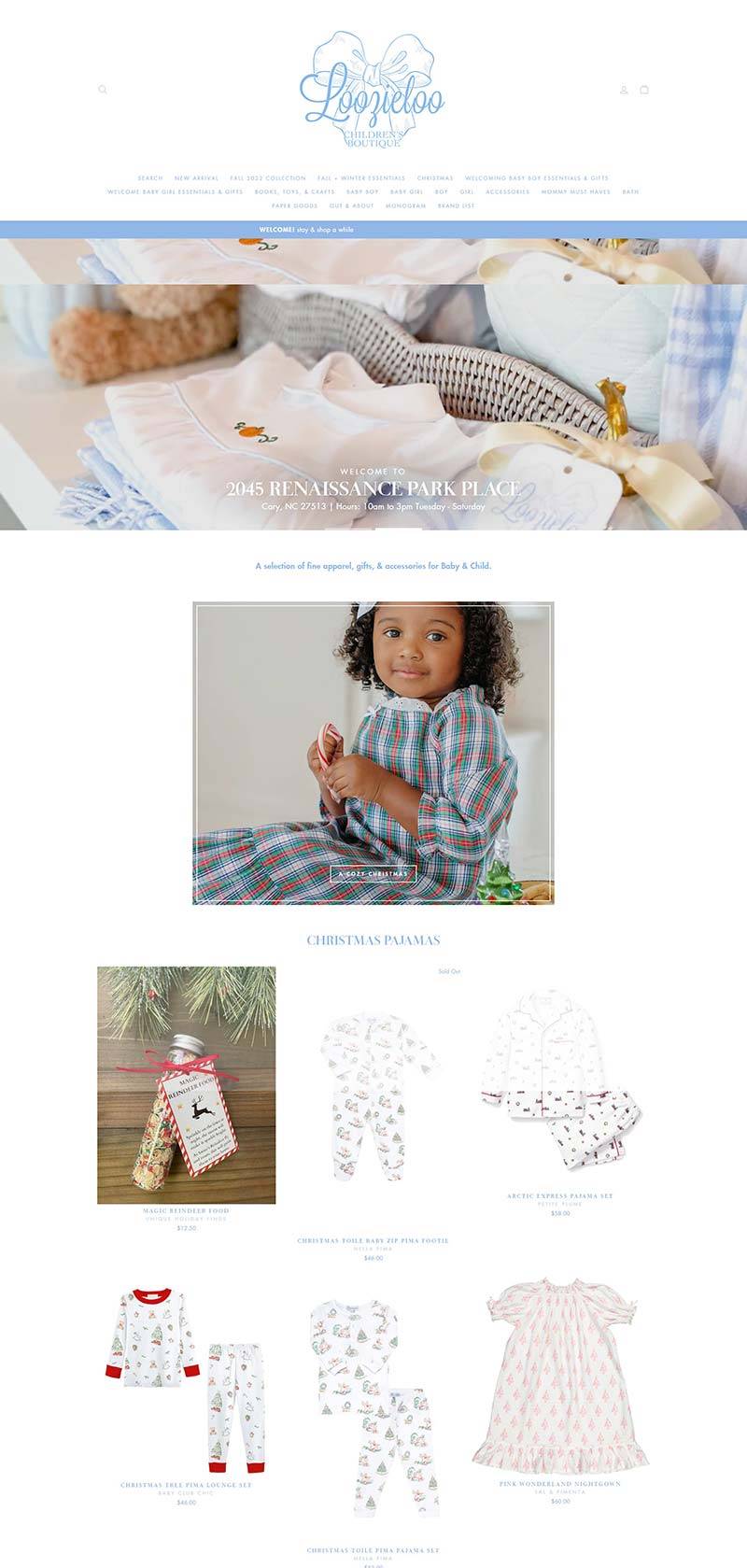 Loozieloo 美国时尚婴童服饰购物网站