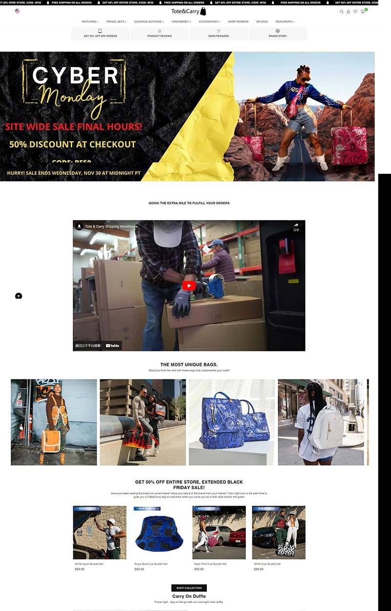 Tote & Carry 美国奢华包袋品牌购物网站