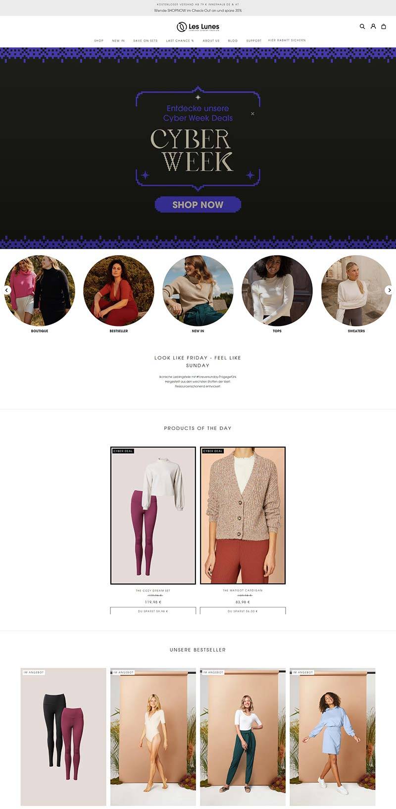 Les Lunes 德国时尚服饰品牌购物网站