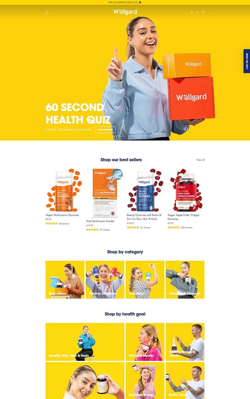 Wellgard 英国胶原蛋白补充剂品牌购物网站