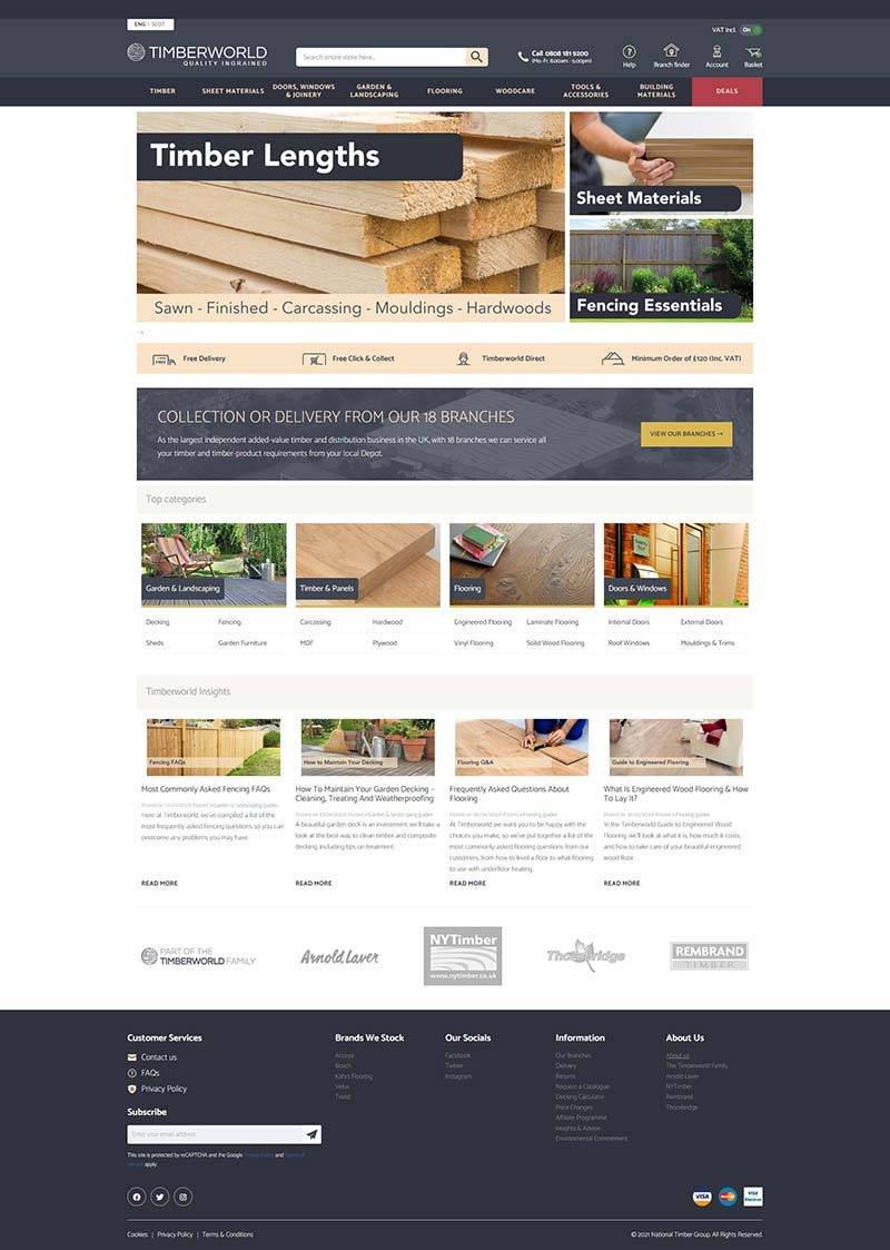 Timberworld 英国专业木料及工具订购网站