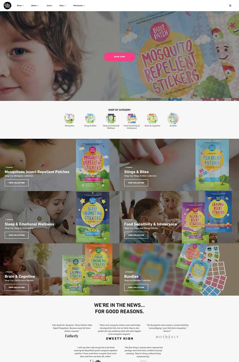 Natural Patch 美国儿童驱蚊贴片购物网站