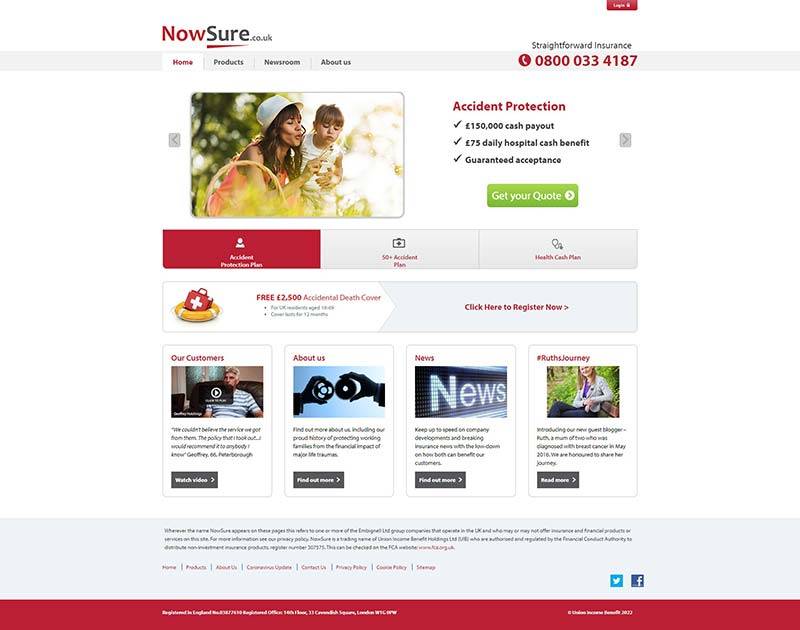 NowSure UK 英国工薪财务保险订阅网站