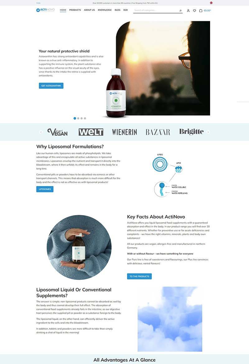 ActiNovo 德国液体营养补充剂购物网站