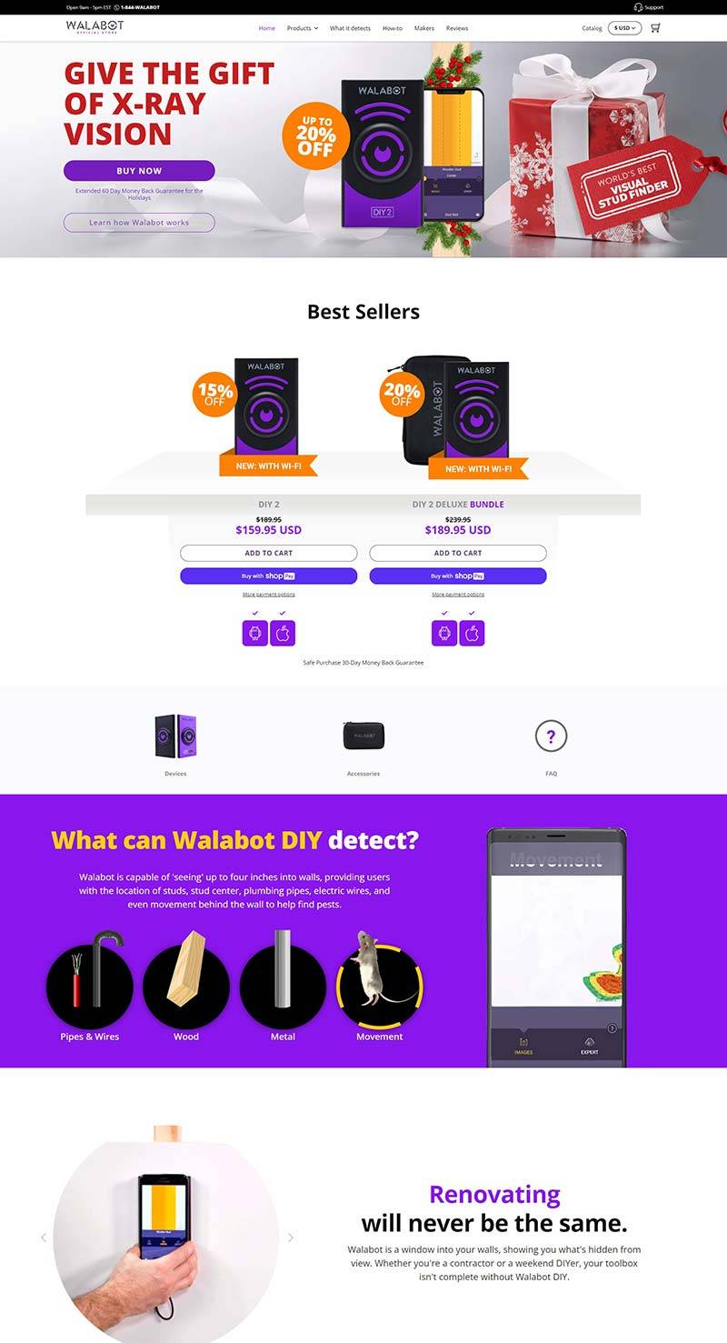 Walabot 美国智能3D成像设备购物网站