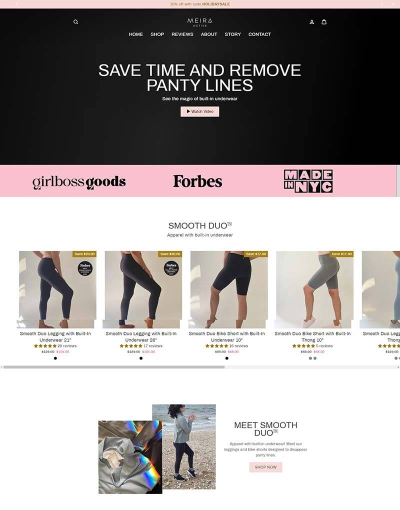 Meira Active 美国内衣打底裤品牌购物网站
