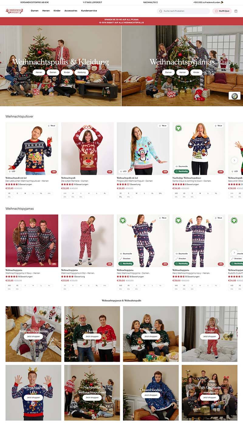 Christmas-Sweats DE 丹麦圣诞毛衣品牌德国官网