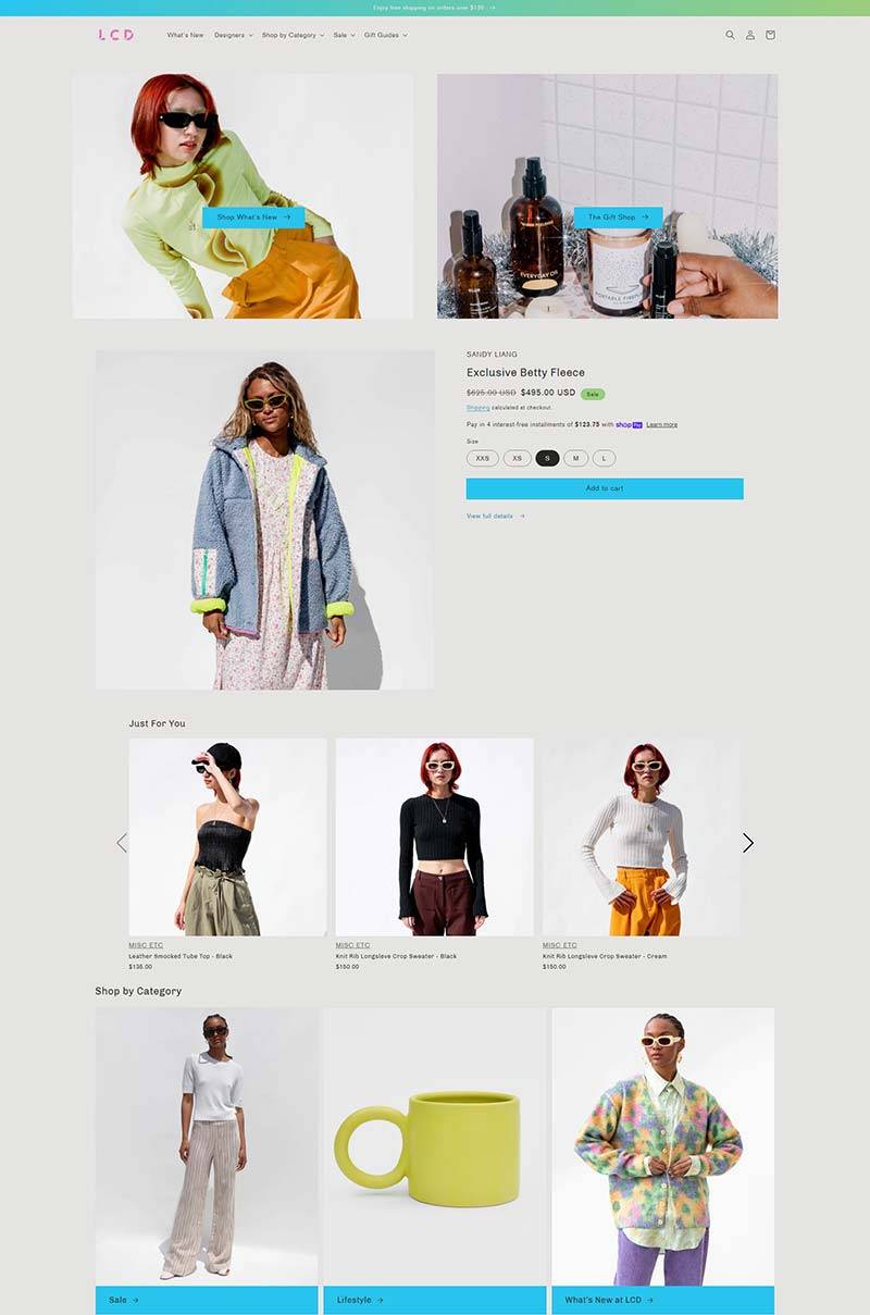 Shop LCD 美国慢时尚服饰品牌购物网站