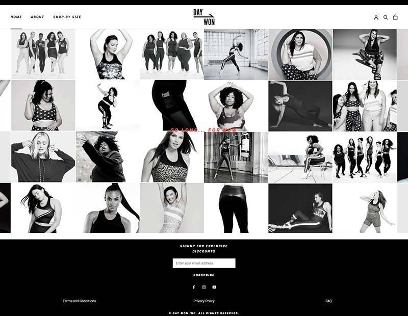 DAY/WON 美国全尺寸时尚运动女装购物网站