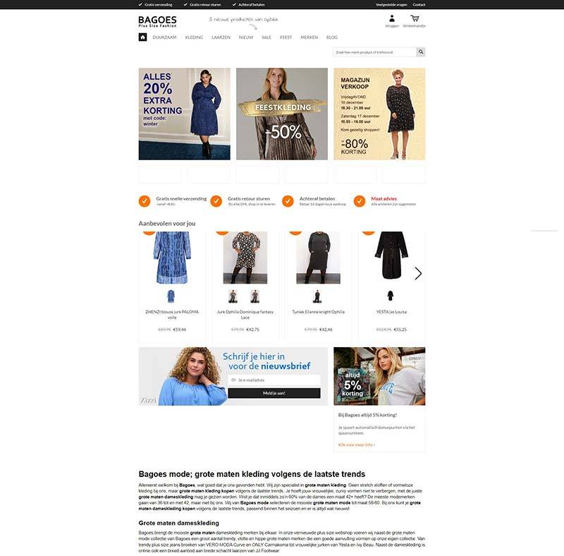 Bagoes 荷兰大码女装品牌购物网站